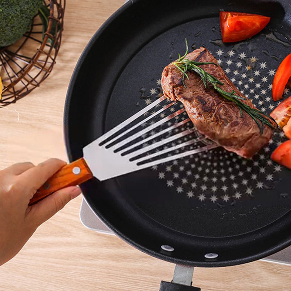 Nonslip Stainless Steel Frying Spatula Steak Shovel Kitchen Cookware