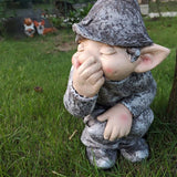 Resin Garden Statue Doll Model for Outdoor Terraces Gardens Porches