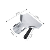 Popcorn Shovel Stainless Steel French Fry Scoop Popcorn Serving Scoop with Right Handle