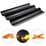 3 Loaf Baguette Pan French Bread Baking Pan Nonstick Bake Mold Toast Cooking Bakers Molding
