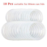 10Pcs Silicone Jar Gaskets Replacement Airtight Silicone Gasket Sealing Rings for Regular Mouth Canning Jar