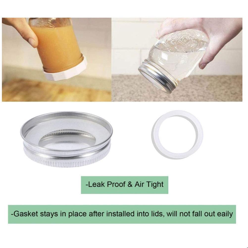 10Pcs Silicone Jar Gaskets Replacement Airtight Silicone Gasket Sealing Rings for Regular Mouth Canning Jar
