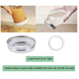 10Pcs Silicone Jar Gaskets Replacement Airtight Silicone Gasket Sealing Rings for Regular Mouth Canning Jar