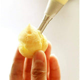 3PCS/Set Stainless Steel Cream Puff Nozzles Pastry Tips Piping Nozzles Cupcake Cake Decorating Tool