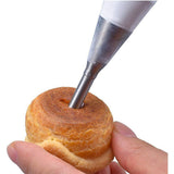 3PCS/Set Stainless Steel Cream Puff Nozzles Pastry Tips Piping Nozzles Cupcake Cake Decorating Tool