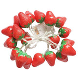 3 Meters 20LED Strawberry String Lights Battery Powered Indoor Outdoor Lighting Lamp for Wedding Home Birthday Garden Yard Patio Party Decorations - Front View
