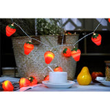 3 Meters 20LED Strawberry String Lights Battery Powered Indoor Outdoor Lighting Lamp for Wedding Home Birthday Garden Yard Patio Party Decorations