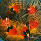3 Meters 20LED Strawberry String Lights Battery Powered Indoor Outdoor Lighting Lamp for Wedding Home Birthday Garden Yard Patio Party Decorations