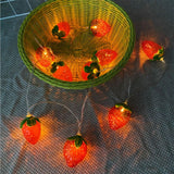 3 Meters 20LED Strawberry String Lights Battery Powered Indoor Outdoor Lighting Lamp for Wedding Home Birthday Garden Yard Patio Party Decorations - Extra Image