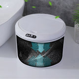 Desktop Sensor Trash Can Battery Operated Automatic Mini Waste Basket with Lid for Desk and Vehicle 3L - 45-Degree Angle