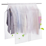 Clear Clothes Shoulder Rack Cover Suit Coat Dress Clothes Organizer Dustproof Protector for Home Bedroom