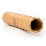 Bamboo Toothbrush Case Toothbrush Travel Container Natural Toothbrush Cartridge - Front View