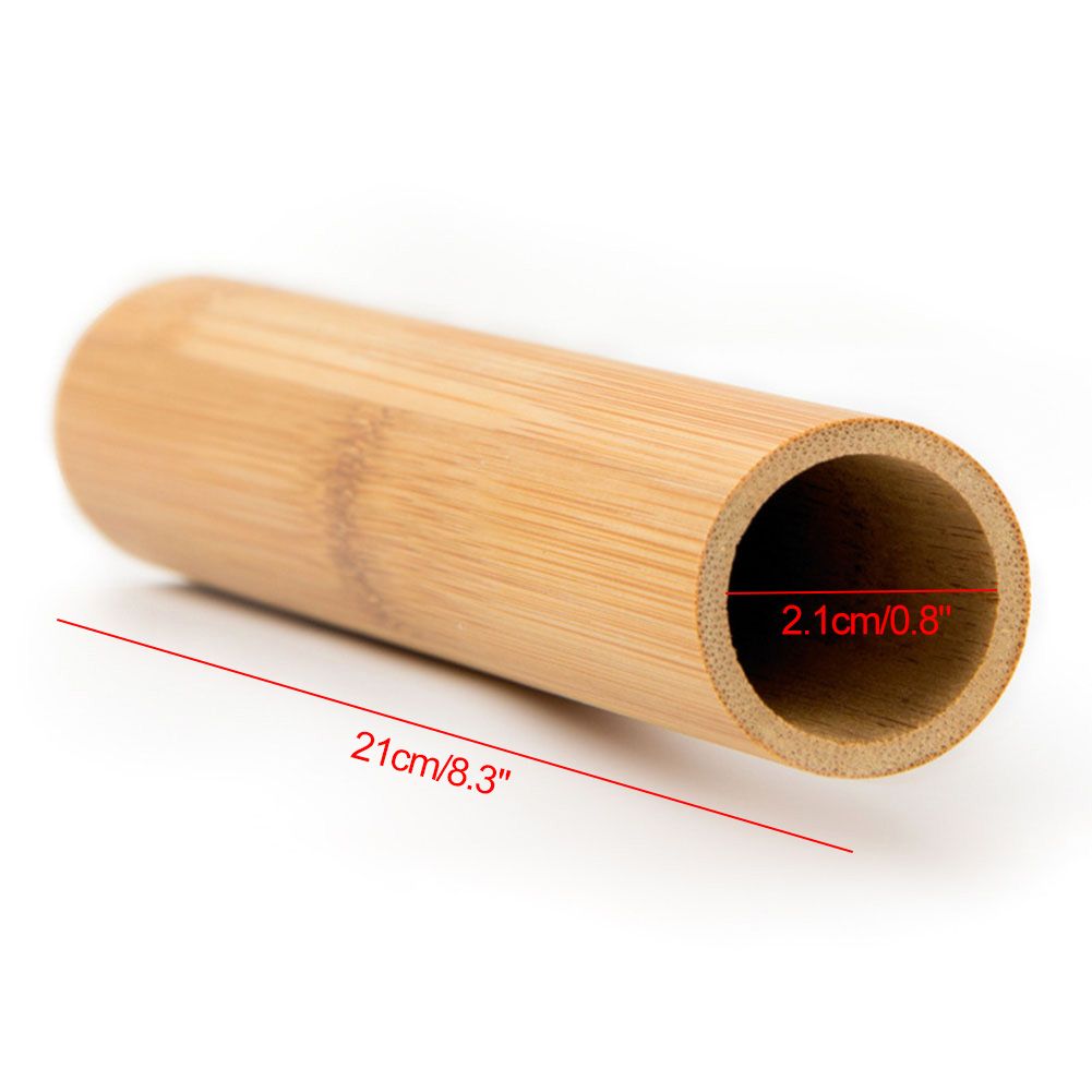 Bamboo Toothbrush Case Toothbrush Travel Container Natural Toothbrush Cartridge