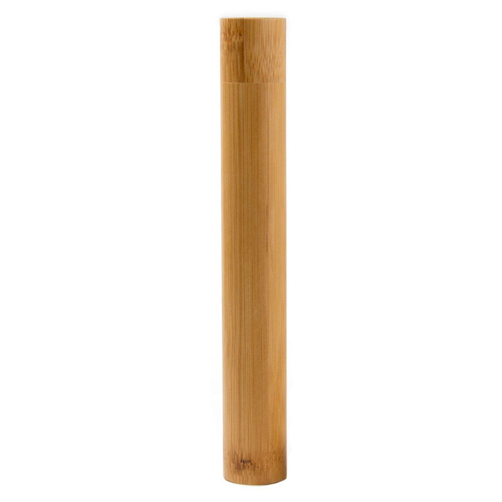 Bamboo Toothbrush Case Toothbrush Travel Container Natural Toothbrush Cartridge