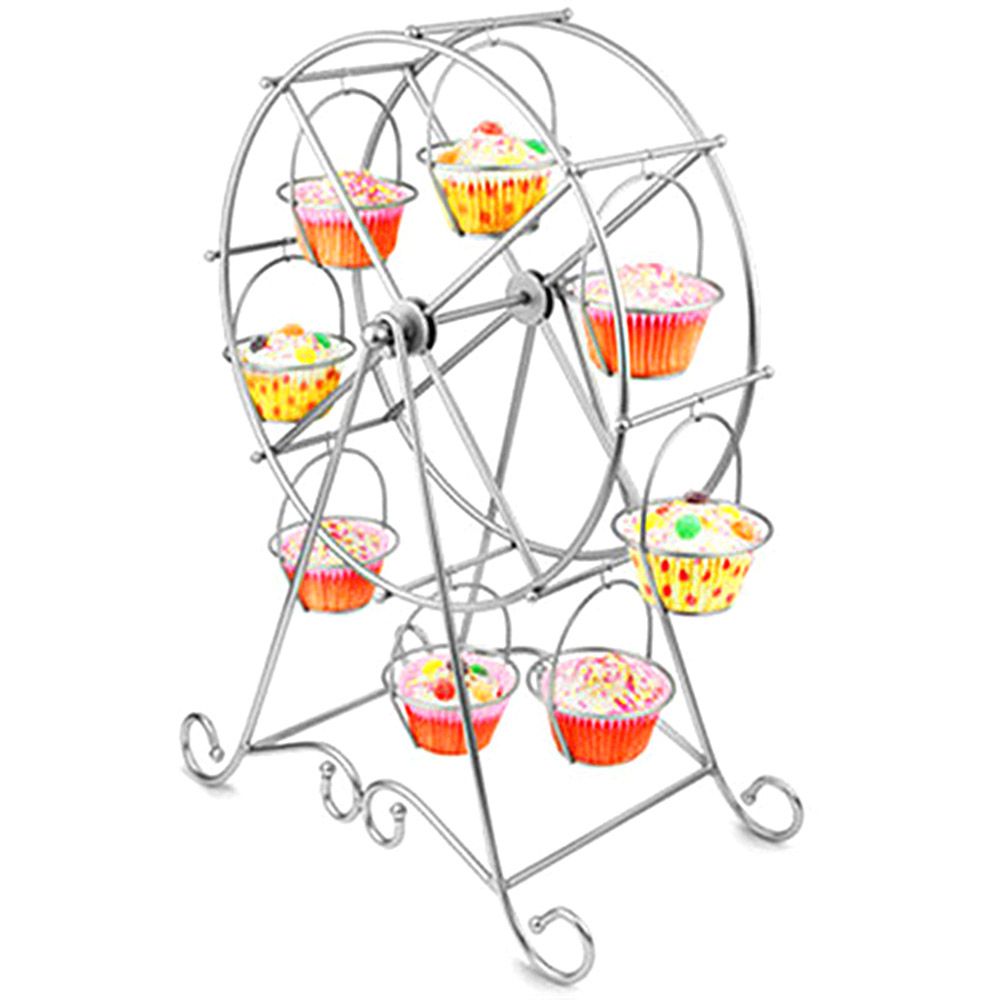 Charmed Ferris Wheel Cupcake Stand 8 Cupcakes Display Stand for Carnival and Circus Theme Party