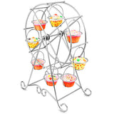 Charmed Ferris Wheel Cupcake Stand 8 Cupcakes Display Stand for Carnival and Circus Theme Party - Top-Down View