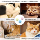 3PCS Cat Ball Toy Interactive Cat Toy Cat Catnip Toys for Cat Exercise Stimulates Cat Instinct to Hunt - Extra Image