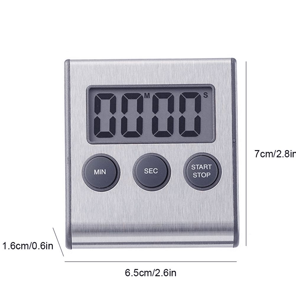 Digital Mini Kitchen Timer Alarm Clock Digital Cooking Timer Portable Magnetic Countdown Timer for Barbecue Spa Cooking