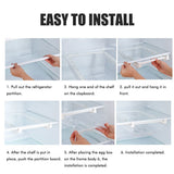 Egg Storage Rack Drawer Egg Storage Safety Durable Kitchen Egg Storage Container Fridge Egg Drawer Organizer - Side View