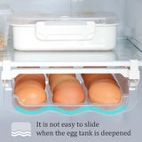 Egg Storage Rack Drawer Egg Storage Safety Durable Kitchen Egg Storage Container Fridge Egg Drawer Organizer
