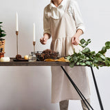 Women Kitchen Cooking Apron with 2 Front Pockets Cotton Linen Apron Coffee Shops Flower Shops Work Cleaning Aprons