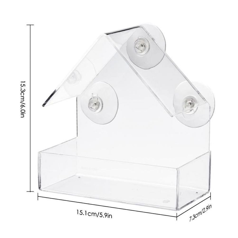 Clear Glass Window Bird Feeding Window Bird Feeders Clear Acrylic Glass Window Bird Feeder
