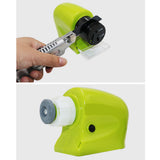 Electric Cutter Sharpener Sharpening Machine for Sharpening Kitchen Scissors Screwdrivers - Side View