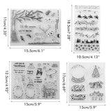 Christmas Clear Stamps Christmas DIY Silicone Clear Stamps Cute Stamps for Card Making Crafting Scrapbooking Album