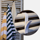 Bathroom Radiator Hanger for Heated Towel Radiator Rail Clothes Hanger Bath Hook Holder - Side View