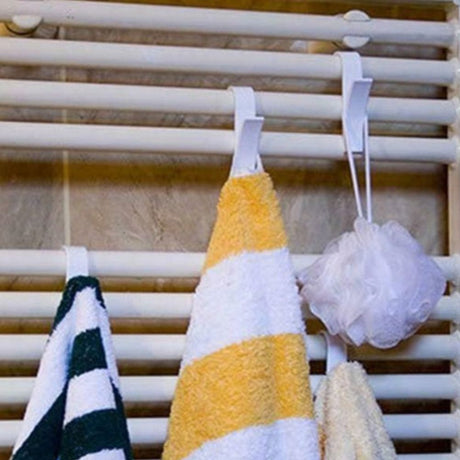 Bathroom Radiator Hanger for Heated Towel Radiator Rail Clothes Hanger Bath Hook Holder, image 5
