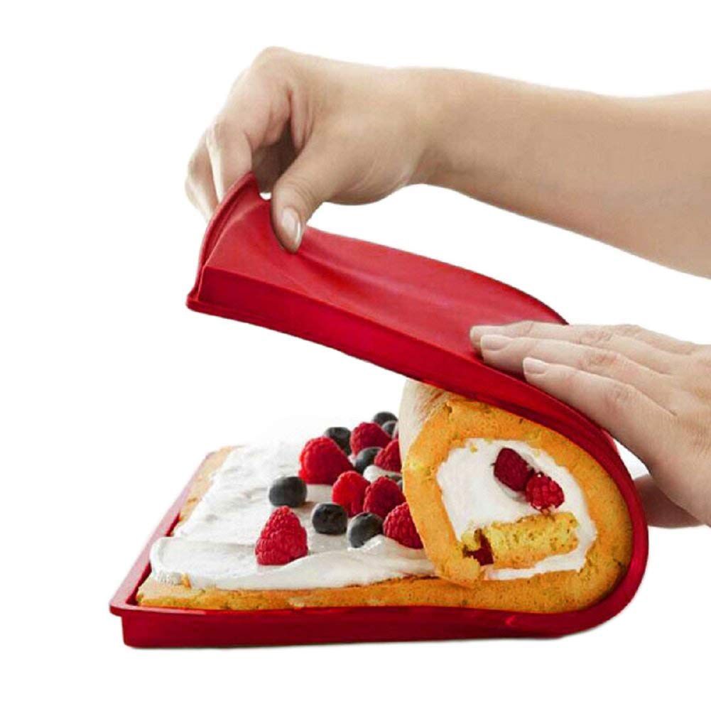 Swiss Roll Cake Mat Flexible Baking Tray Sheet Jelly Roll Pan Silicone Mold