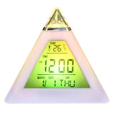 Electric Digital LED Alarm Clock Color Changing Battery Operated Alarm Clock Kids Bedroom Calendar