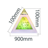 Electric Digital LED Alarm Clock Color Changing Battery Operated Alarm Clock Kids Bedroom Calendar - Extra Image