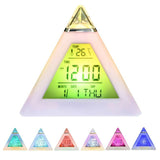 Electric Digital LED Alarm Clock Color Changing Battery Operated Alarm Clock Kids Bedroom Calendar