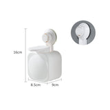 Vacuum Suction Soap Dispenser Wall Mounted Liquid Lotion Holder Punch Free Soap Dispenser - Top-Down View