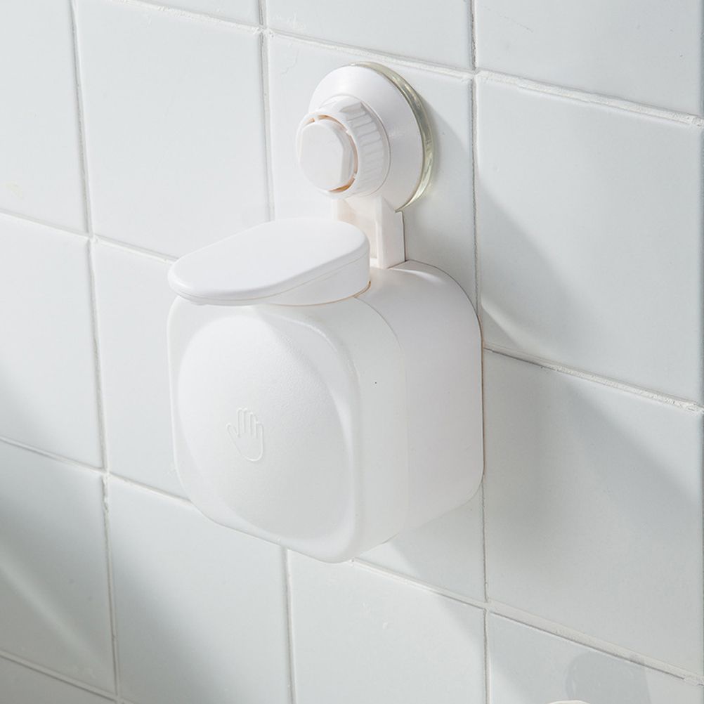 Vacuum Suction Soap Dispenser Wall Mounted Liquid Lotion Holder Punch Free Soap Dispenser
