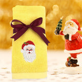 Cotton Christmas Hand Towels Premium Dish Towels Kitchen Towel Set for Home Kitchen Bar Towels - Side View