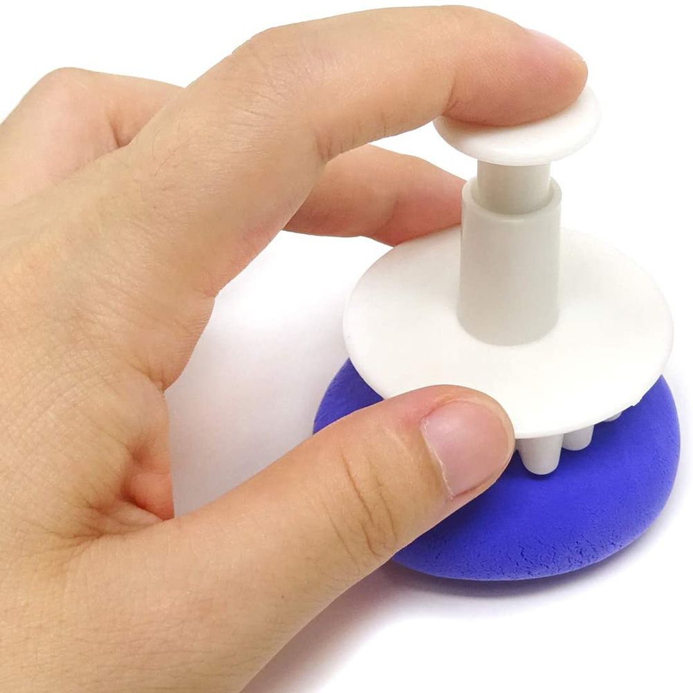 6pcs/set Food Grade Plastic Snowflake Fondant Cake Plunger Cutters Molds DIY Embossing Tools for Baking