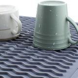 Silicone Dish Drying Mat Kitchen Drainer Dish Draining Mat Sink Mat Large Dish Drying Mat