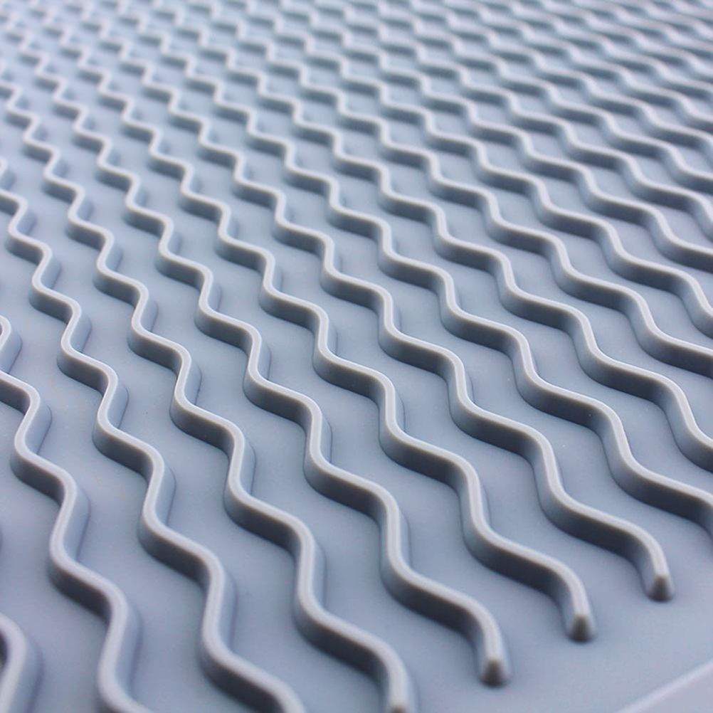 Silicone Dish Drying Mat Kitchen Drainer Dish Draining Mat Sink Mat Large Dish Drying Mat