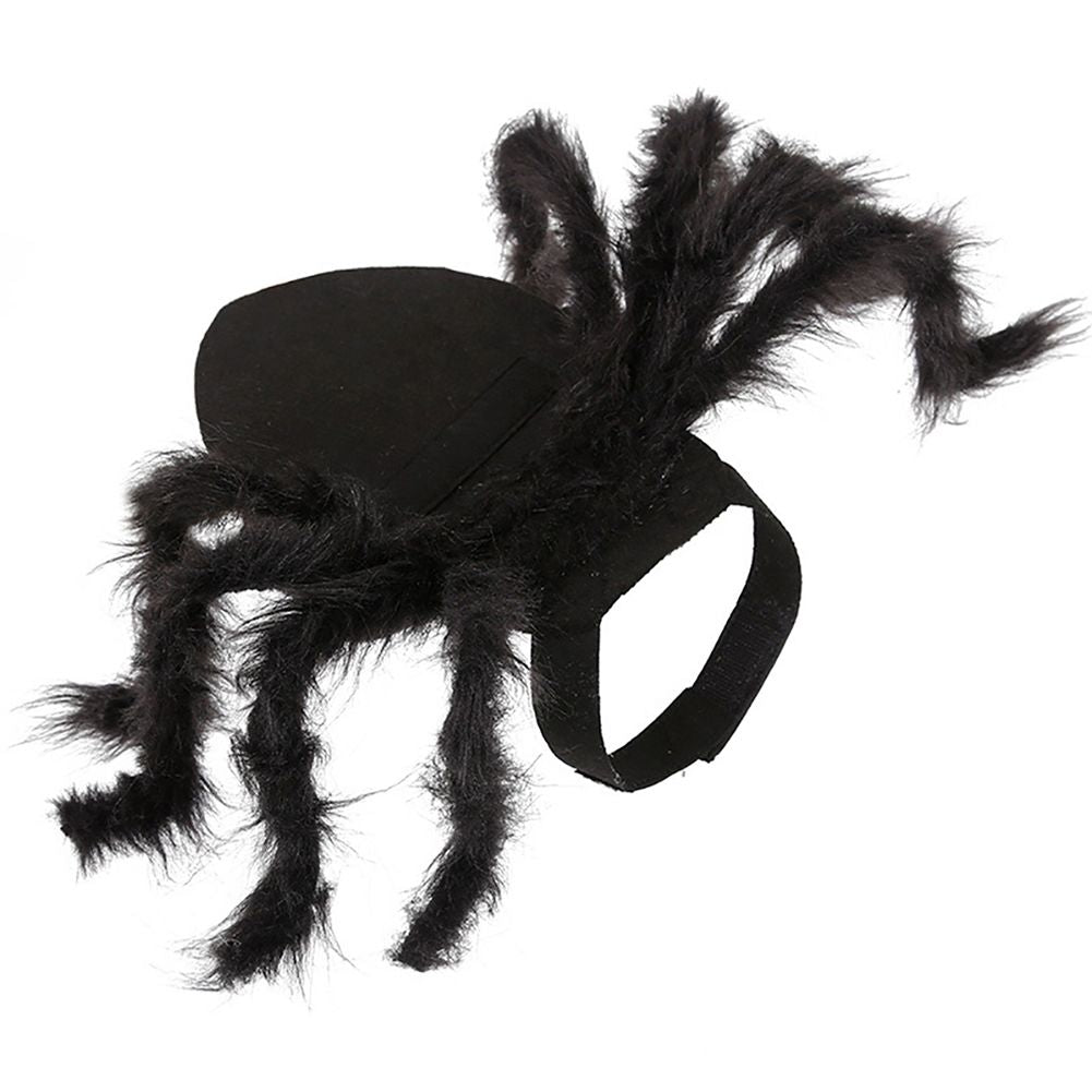 Pet Spider Costume Halloween Pet Spider Clothes Dog Cat Horror Simulation Plush Spiders Dress Up Costume