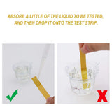 2Packs of 160pcs pH Test Strips ph Paper Plastic Eye Dropper Water Test Paper for Pool Aquarium Soil