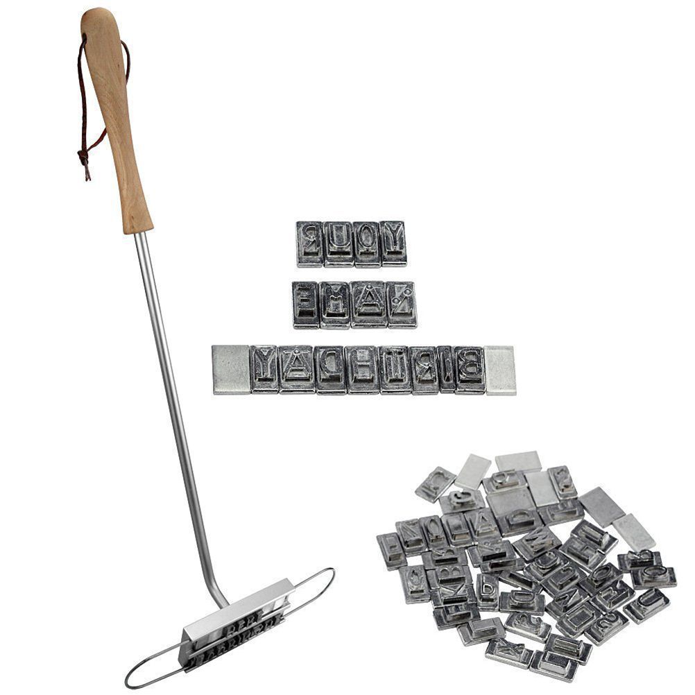 Barbecue Branding Iron Kits DIY Meat Tool Set Grill Branding Iron with Changeable Letters
