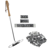 Barbecue Branding Iron Kits DIY Meat Tool Set Grill Branding Iron with Changeable Letters