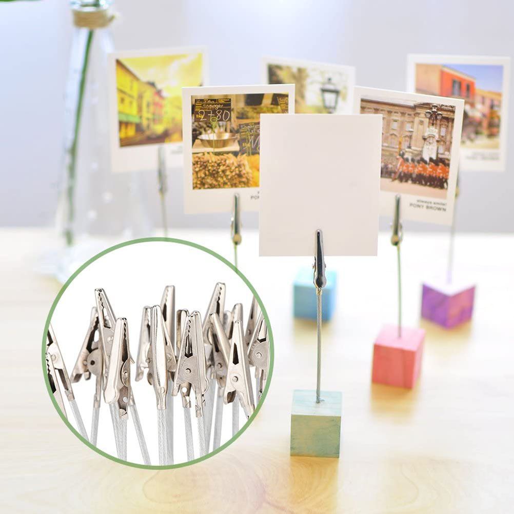 50 PCS Photo Holder Clip Memo Clip Decorate Accessories for DIY Photo