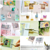 50 PCS Photo Holder Clip Memo Clip Decorate Accessories for DIY Photo - Close-Up Angle