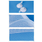 Folding Bathroom Hanging Mesh Baby Bath Toy Net Suction Cup Storage Bag Shower Toy Organizer Bags - Side View