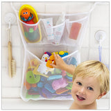 Folding Bathroom Hanging Mesh Baby Bath Toy Net Suction Cup Storage Bag Shower Toy Organizer Bags - Rear View