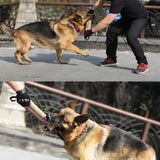 1PC Natural Coarse Hemp Dog Bite Toy with 2 Handles Dog Training Toy - Close-Up Angle