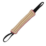 1PC Natural Coarse Hemp Dog Bite Toy with 2 Handles Dog Training Toy